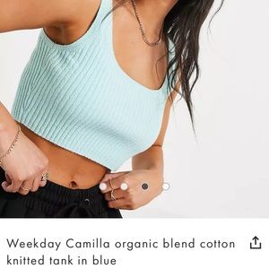 Weekday Camilla knitted tank